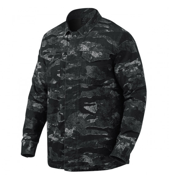 Jaqueta Oakley Warfare Shacket Camuflado Preto ref 411989 01K