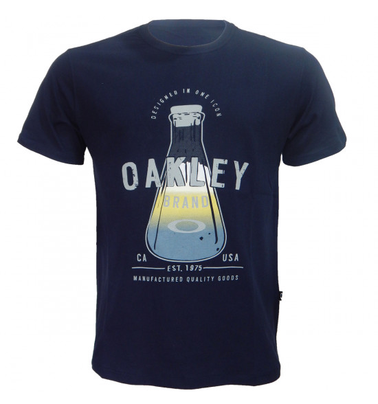 Camiseta Oakley Test Tube Azul Noturno