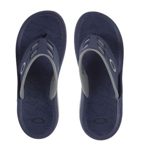 Chinelo Oakley Super Coil 15 Azul e Cinza ref 10147 67Z