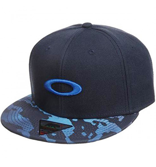 Boné Oakley Ellipse Print Snap-back Azul Camuflado