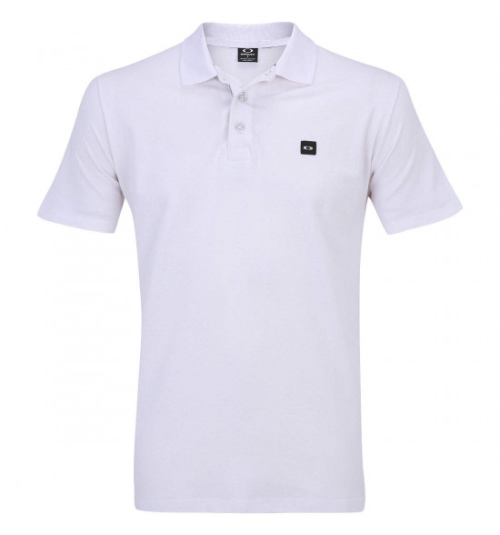 Camisa Polo Oakley Essential Patch Branco