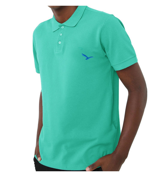 Rx Camisa Polo Alma de Praia Verde Lisa - 3