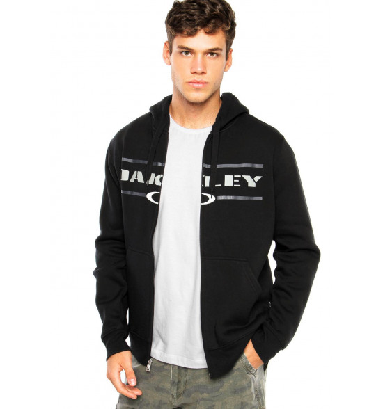 Moletom Oakley Stacker Fleece Preto LANÇAMENTO EM OFERTA - 5