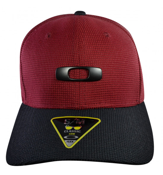 Boné Oakley Metal Gascan 2.0 Vermelho com Preto LANÇAMENTO - 3