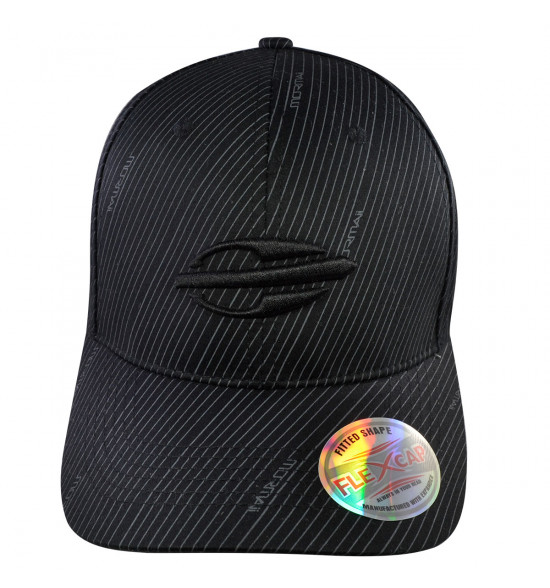 Boné Mormaii Flex Cap Risca de Giz Preto LANÇAMENTO EM PROMOÇAO - 2