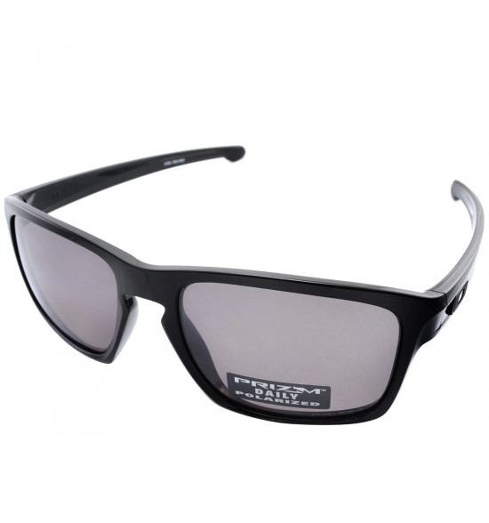 Óculos Oakley Sliver Polished Black/Lente Prizm Black Polarizado