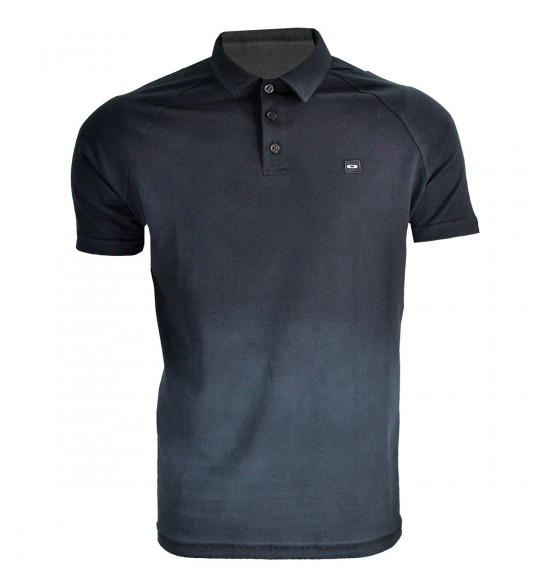 Camisa Polo Oakley Ink Effect Preta LIQUIDAÇÃO