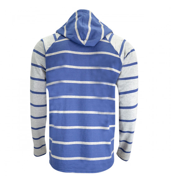 Moletom Oakley Knapp Hoody Listrado Azul e Cinza - 2