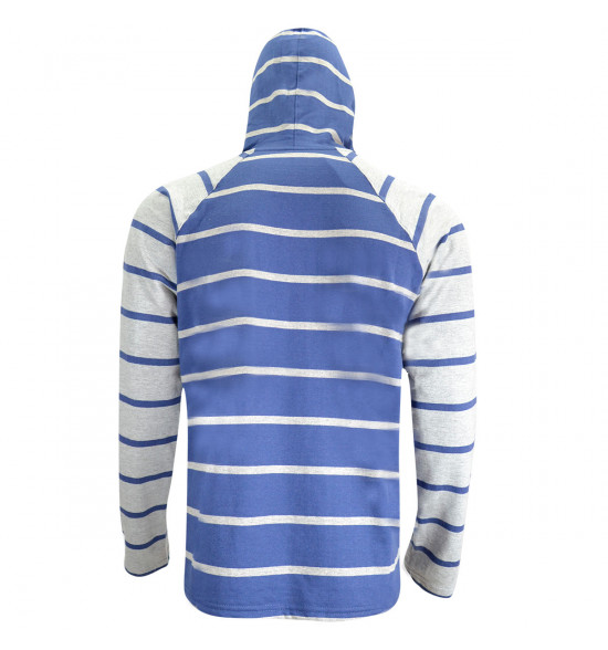Moletom Oakley Knapp Hoody Listrado Azul e Cinza - 3
