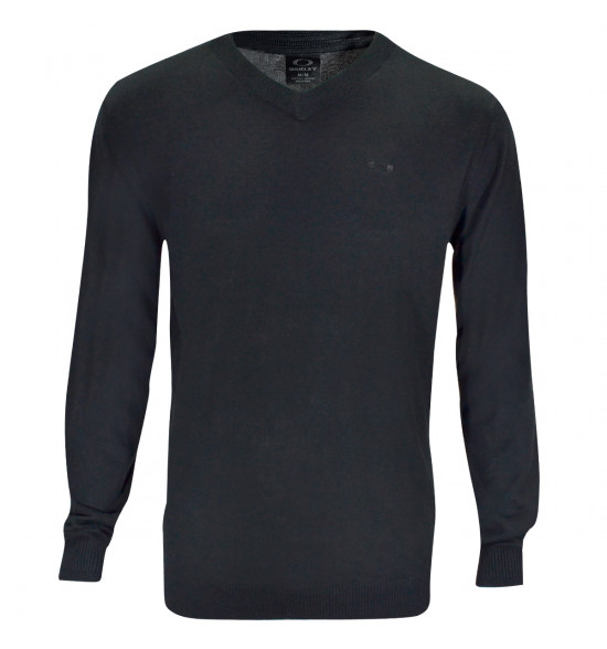 O Tricot Oakley Hill Shock Sweater Preto LANÇAMENTO EM PROMOÇÃO