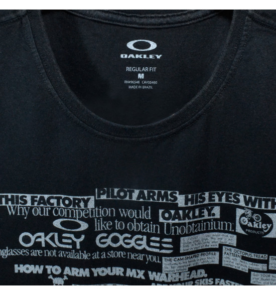 Camiseta Oakley Toledo Psyco Preta - 3