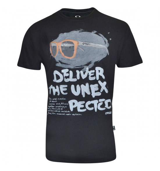 Camiseta Oakley Deliver The Unexpected Preto LIQUIDAÇÃO VERAO