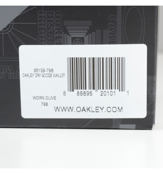 Carteira Oakley Dry Goods Cinza Leather Wallet - 7