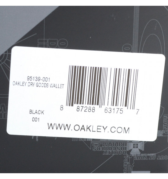 Carteira Oakley Dry Goods Preta Leather Wallet - 7
