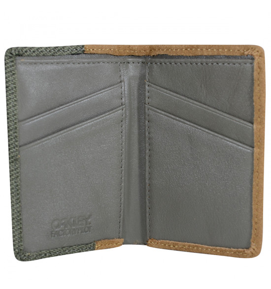 Carteira Oakley de Couro Factory Pilot Verde - 3