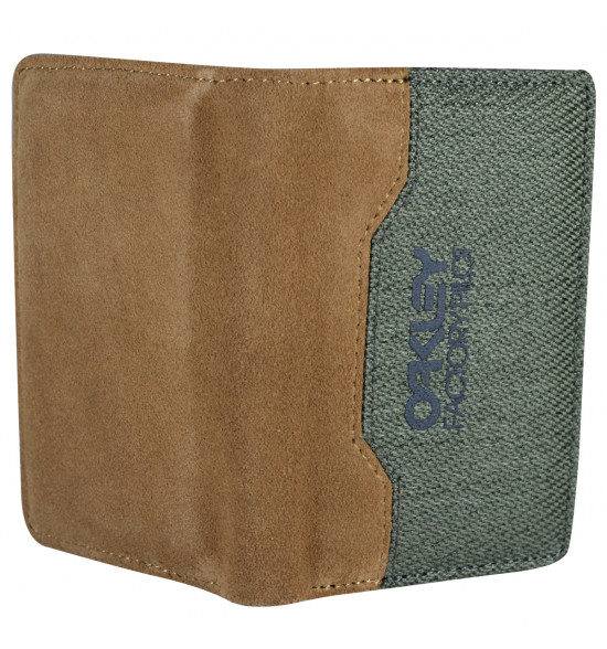 Carteira Oakley de Couro Factory Pilot Verde - 4