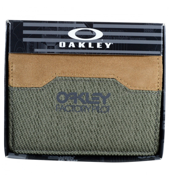 Carteira Oakley de Couro Factory Pilot Verde - 6