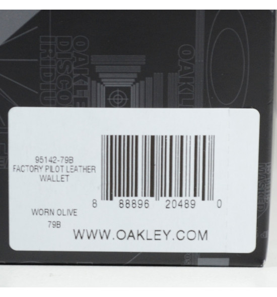 Carteira Oakley de Couro Factory Pilot Verde - 7