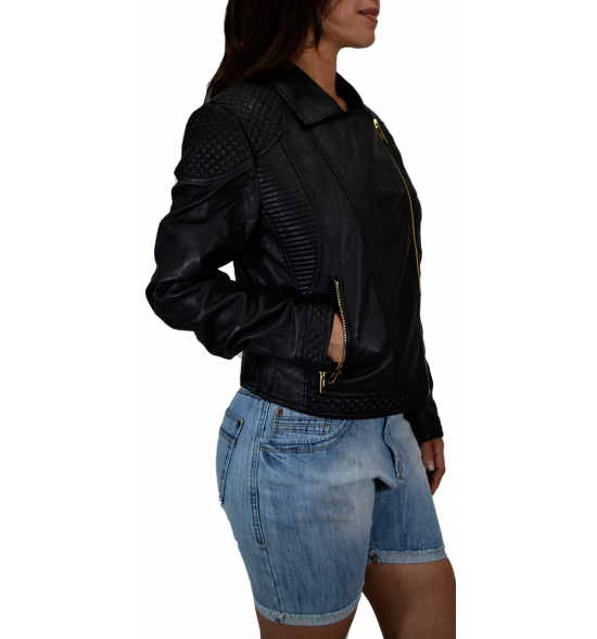 Jaqueta Alma de Praia Couro Preto PROMOÇAO - 3