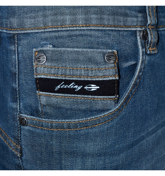 Calça Jeans Mormaii Denim Blue Regular Fit LANÇAMENTO EM PROMOÇÃO - 4