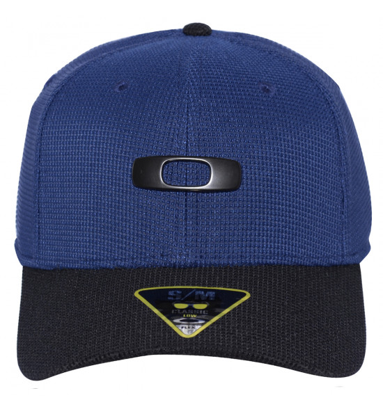 Boné Oakley Metal Gascan 2.0 Azul Com Preto LANÇAMENTO - 2