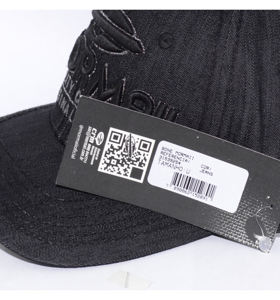 Boné Mormaii Jeans Preto Quality Clothing LANÇAMENTO - 4