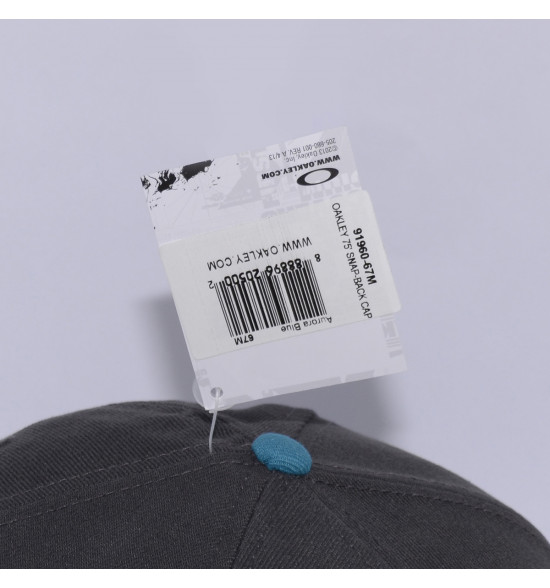 Boné Oakley 75 Snap-back Azul Com Preto LANÇAMENTO - 4