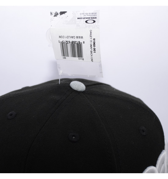 Boné Oakley 75 Snap-Back Preto com CInza LANÇAMENTO - 4