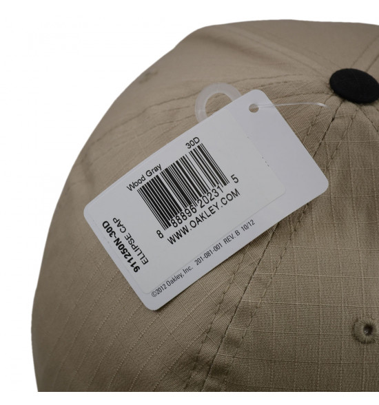 Boné Oakley Ellipse Cap Bege com Preto FlexFit LANÇAMENTO EM PROMOÇÃO - 4