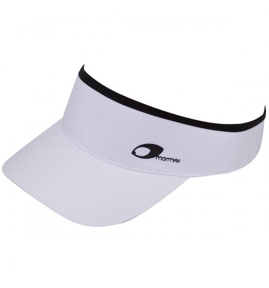 Viseira Mormaii Branco com Preto Microfibra