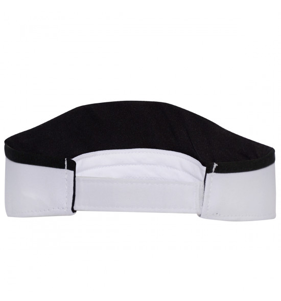 Viseira Mormaii Branco com Preto Microfibra - 3