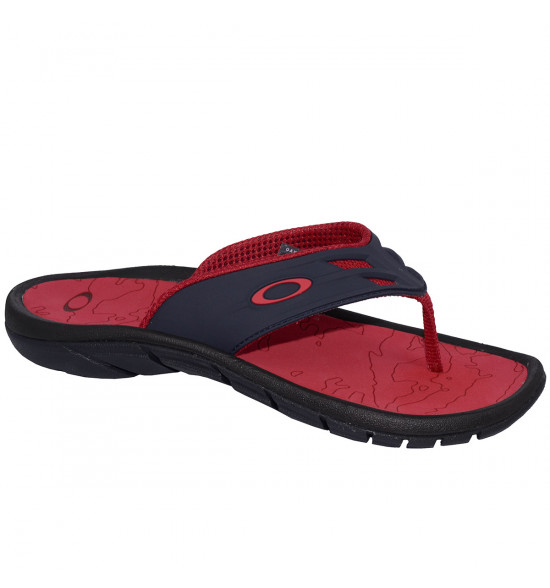 Chinelo Oakley Super Coil 15 Vermelho com Marinho - 2