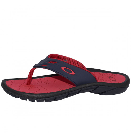 Chinelo Oakley Super Coil 15 Vermelho com Marinho - 3
