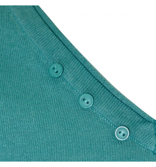 Suéter Alma De Praia Gola V Verde - 2