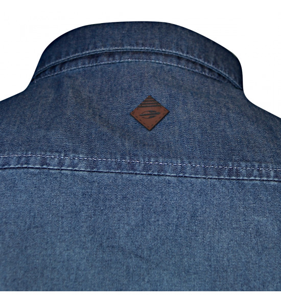 Camisa Jeans Mormaii Denim Blue Slim FIt PROMOÇÃO - 5