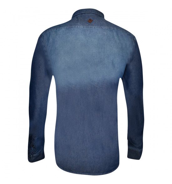 Camisa Jeans Mormaii Denim Blue Slim FIt PROMOÇÃO - 6