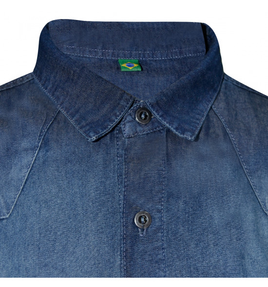 Camisa Jeans Mormaii Denim Blue Slim FIt PROMOÇÃO - 2