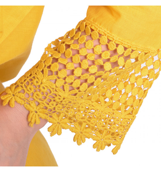 Saída Alma de Praia Manga Barra com Rendas - 4