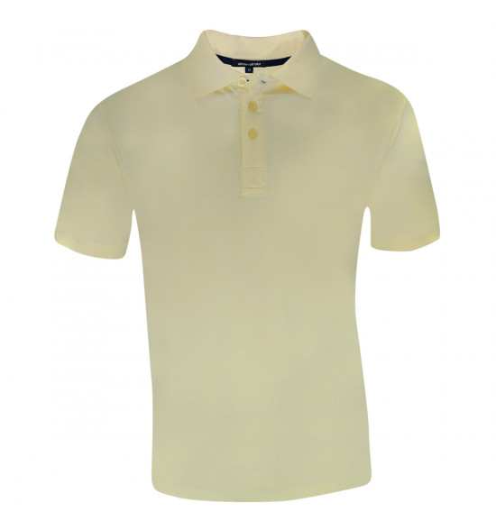 Camisa Polo Alma de Praia Collors Elastano Amarela