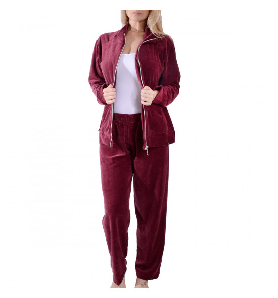 Sx Jaqueta Alma De Praia Plush Bordô - 4