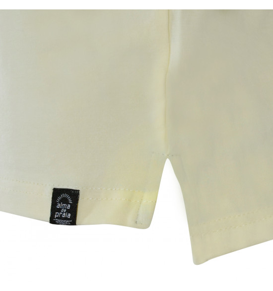 Camisa Polo Alma de Praia Collors Elastano Amarela - 3
