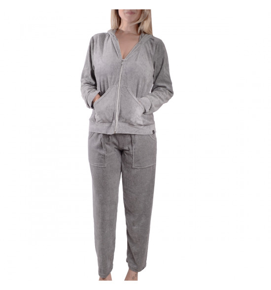 Sx Jaqueta Alma De Praia Plush Cinza Granito - 3