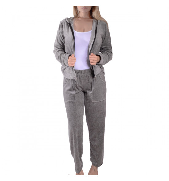 Sx Jaqueta Alma De Praia Plush Cinza Granito - 4