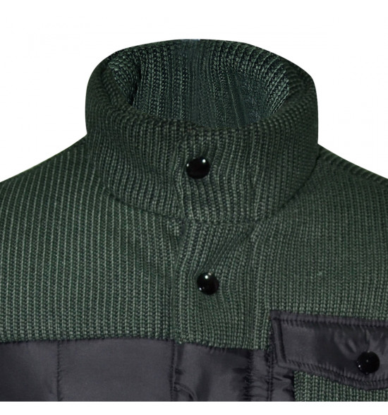 Rx Jaqueta Alma de Praia SuperSonic Preta com Tricô Verde LIQUIDAÇÃO - 3