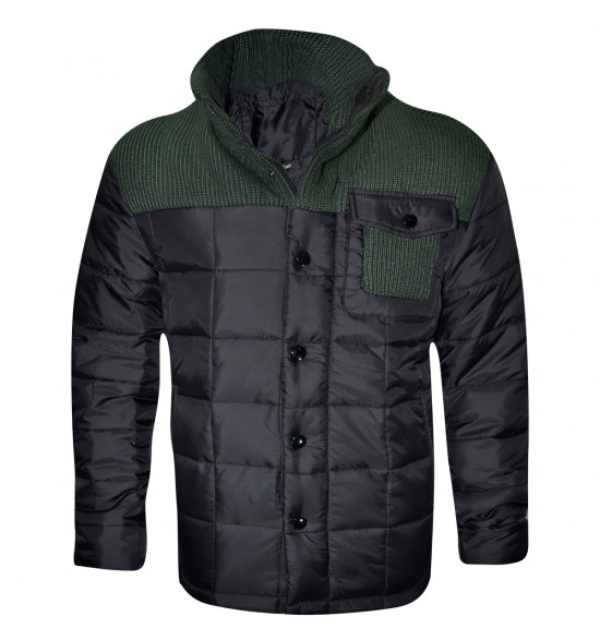 Rx Jaqueta Alma de Praia SuperSonic Preta com Tricô Verde LIQUIDAÇÃO - 2