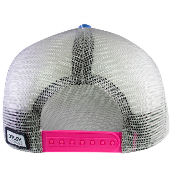 Boné Oakley Factory Pilot Trucker O-Justable Fit Azul Bebe - 3