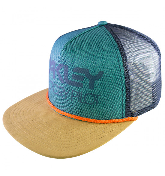 Boné Oakley Factory Pilot Trucker O-Justable Fit Verde