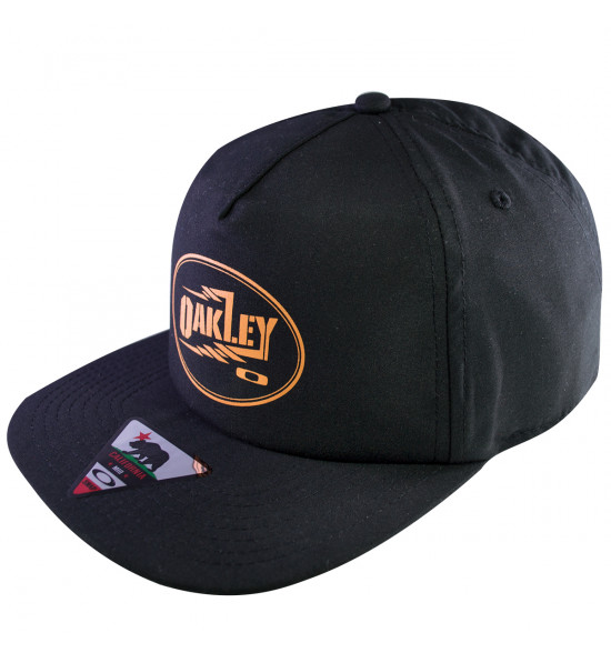 Boné Oakley Foundation Snap Back O-Justable Preto Flex Fit