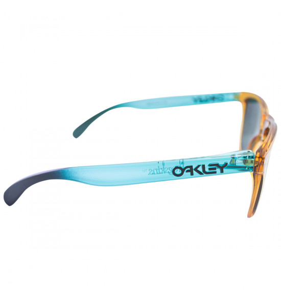 Óculos Oakley Frogskins Surf Collection Ochre and Blue/Lente Dark Grey - 3