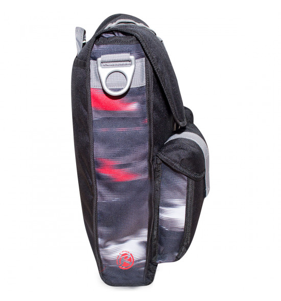 Mala Oakley Dry Goods Vertical Bag Preta com Vermelho LANÇAMENTO - 4